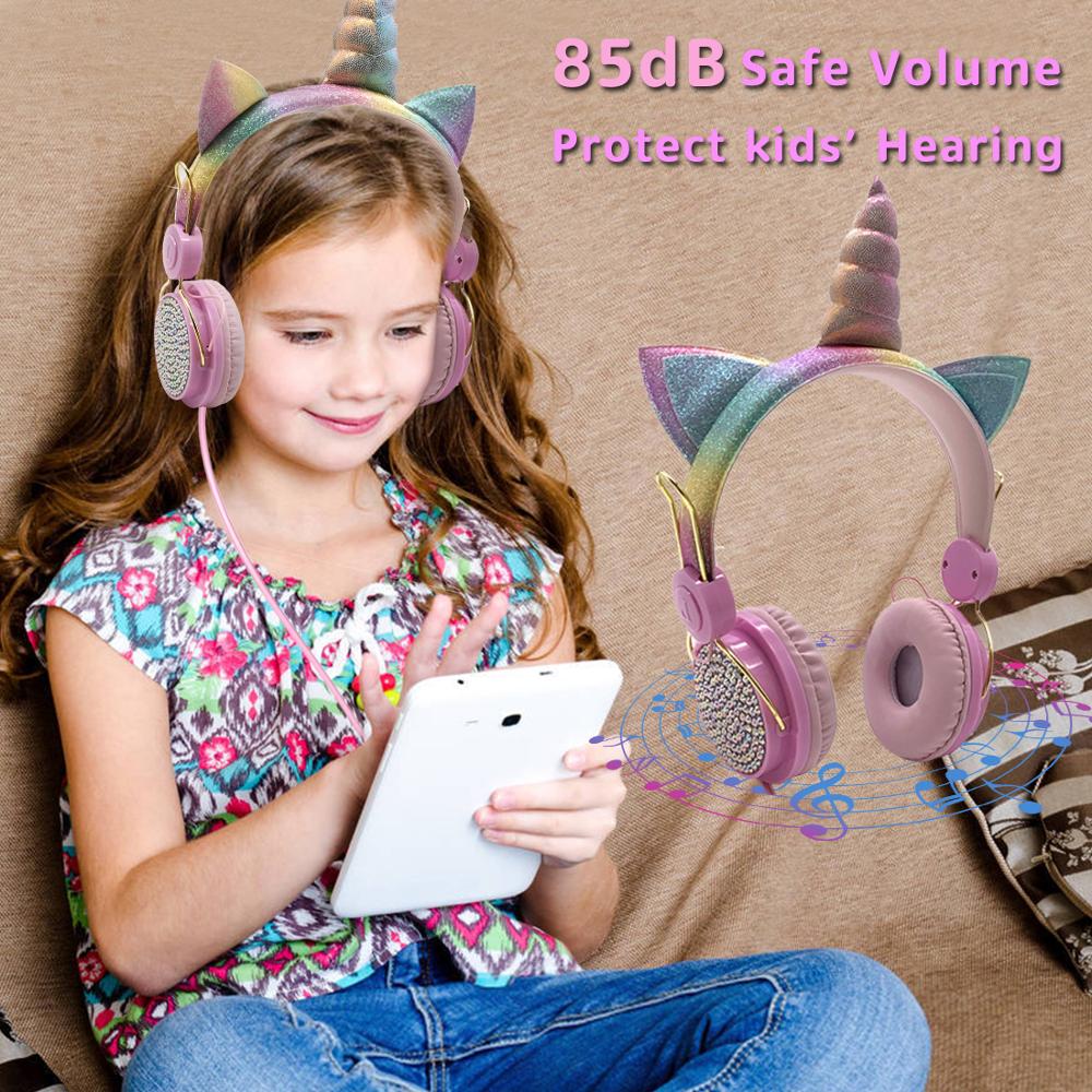 Cute Headphone Girls Unicorn Earphone Cute Headphone Girls Unicorn Earphone