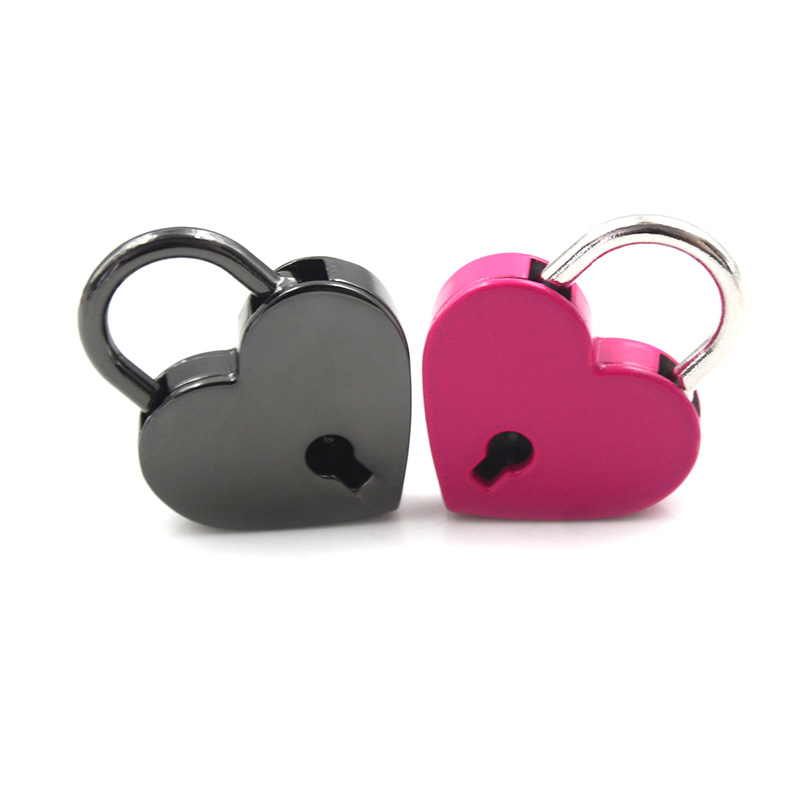 Cute Heart Lock with Vintage Key