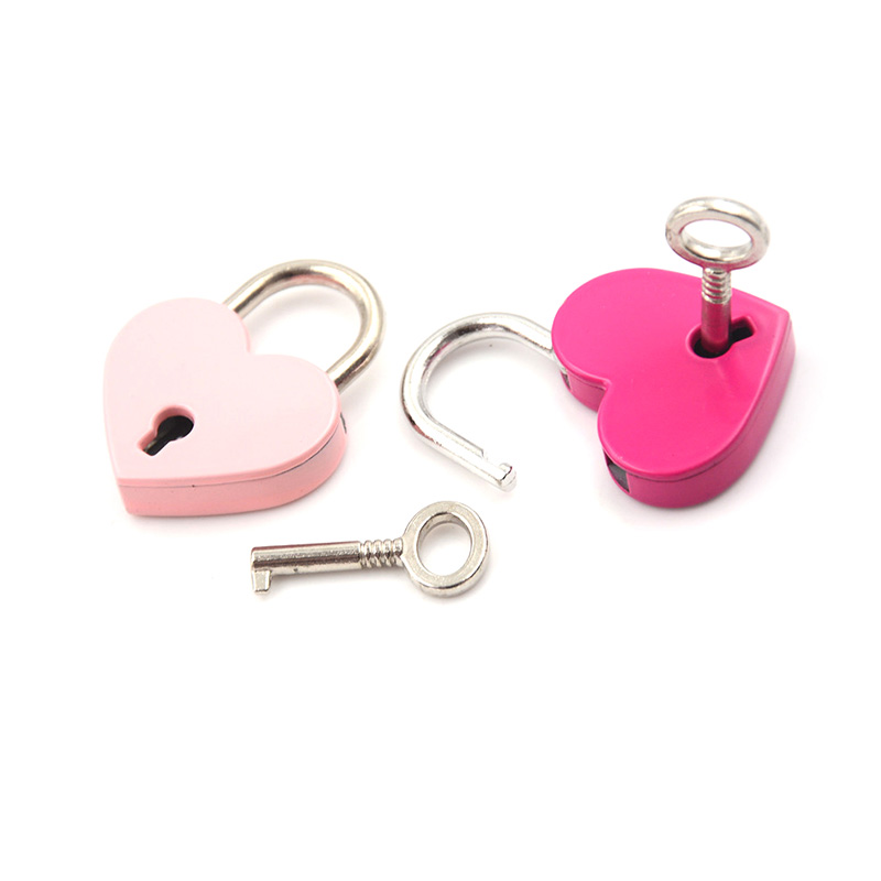 Cute Heart Lock with Vintage Key