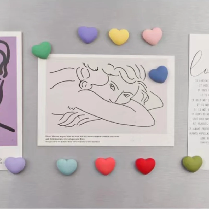 Cute Heart Shaped Magnets (8Pcs)
