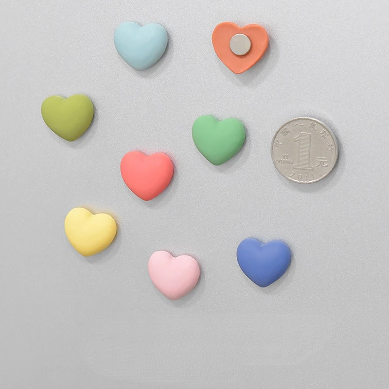Cute Heart Shaped Magnets (8Pcs)