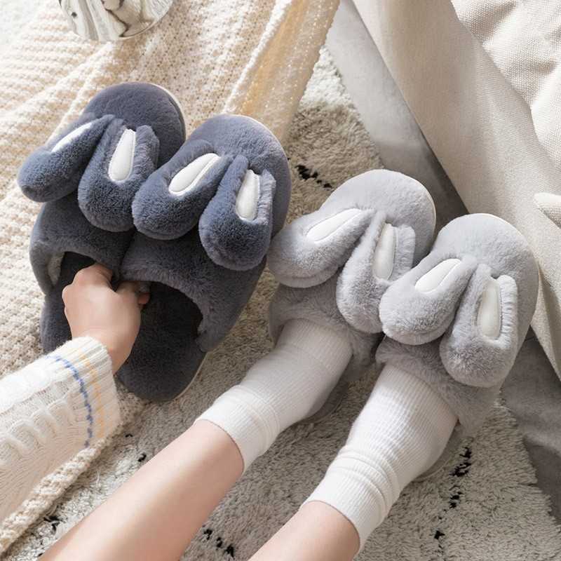 Cute Indoor Bunny Ear Slippers