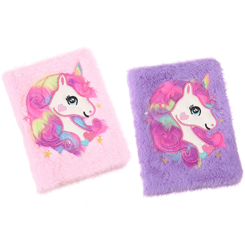 Cute Journal Unicorn Plush Notebook