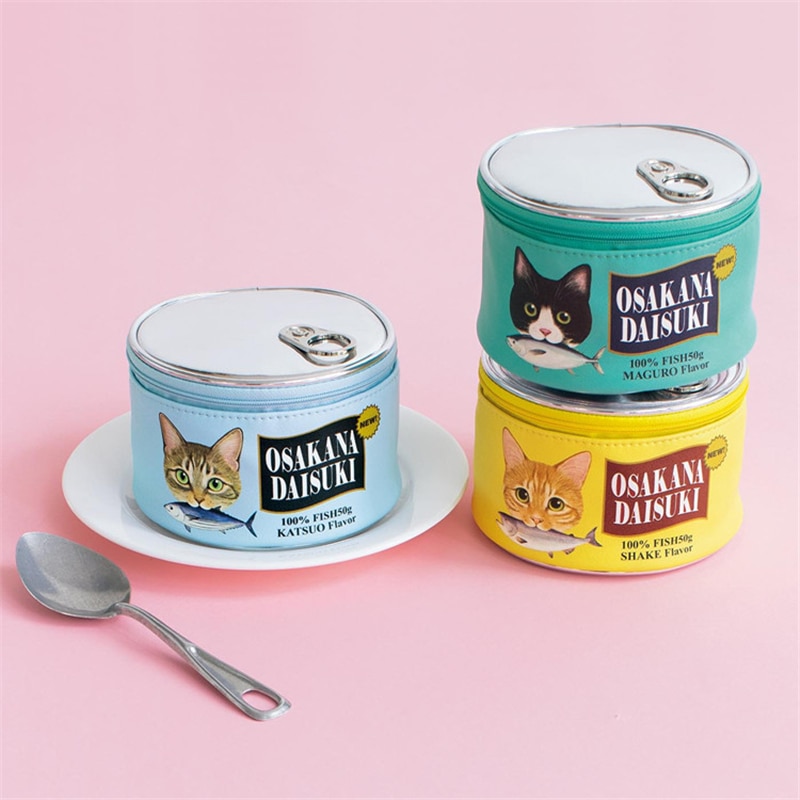 Cute Makeup Bags Cat Food Can Cute Makeup Bags Cat Food Can