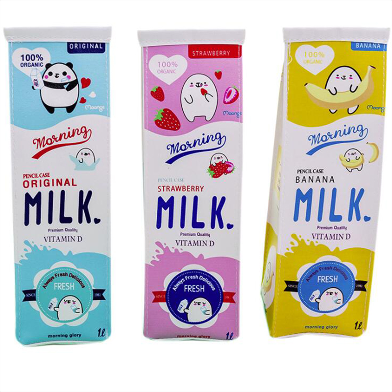 Cute Milk Carton Pencil Case