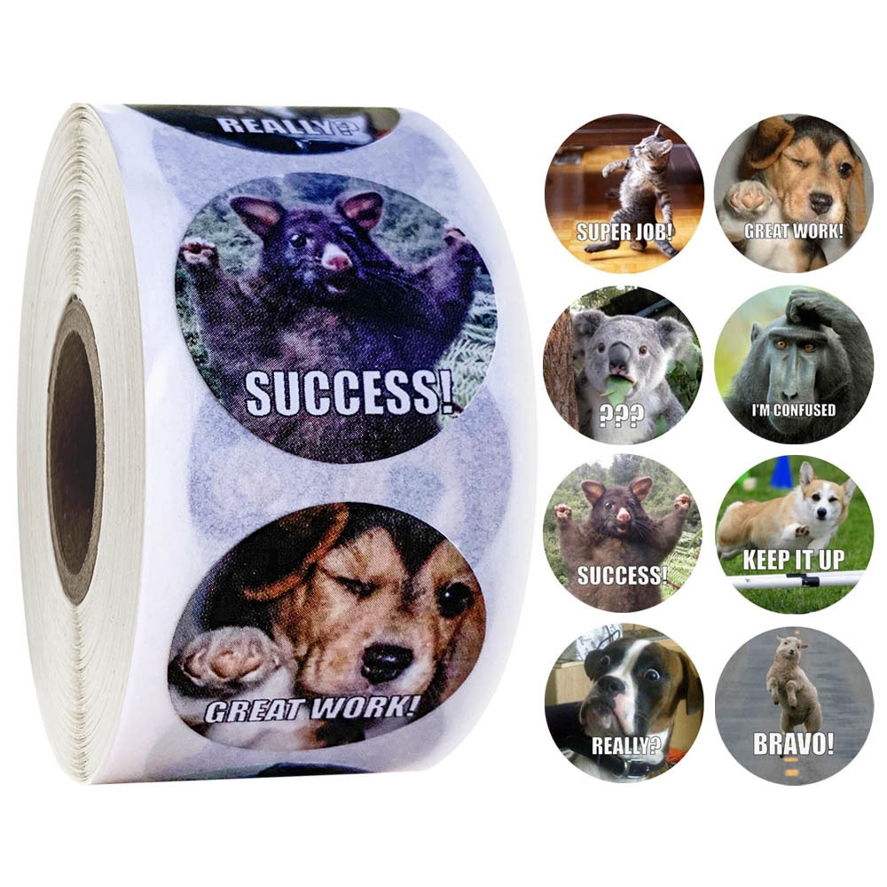 Cute Motivational Stickers for Students (500 pcs)