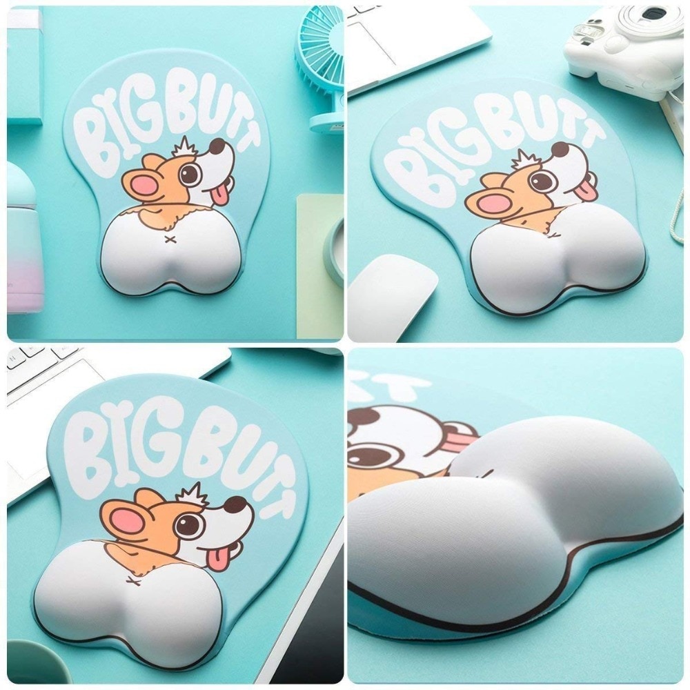 Cute Mouse Pads 3D Corgi Dog Design Cute Mouse Pads 3D Corgi Dog Design