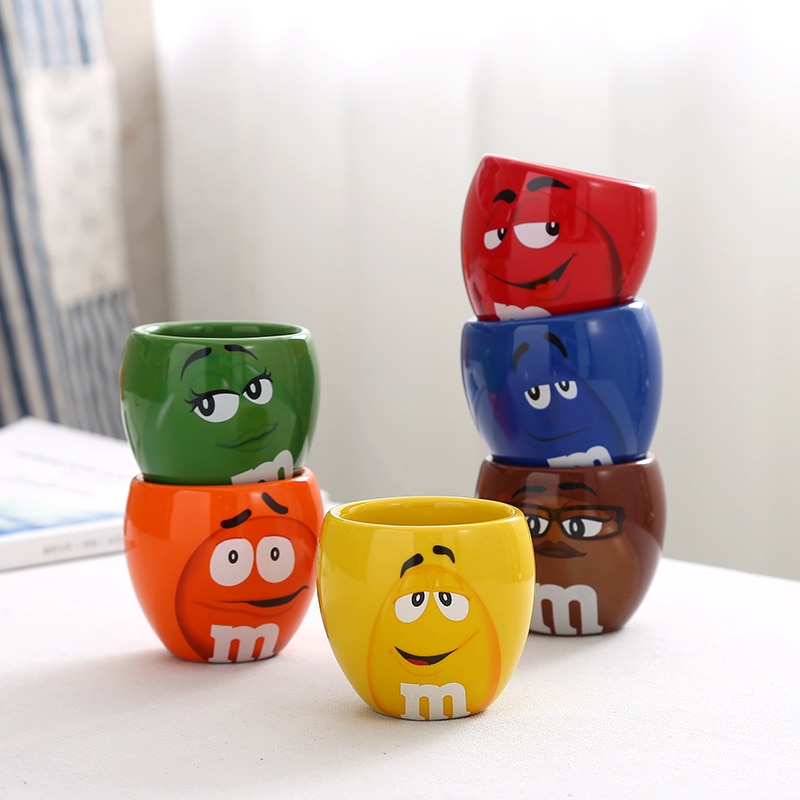 Cute Mugs Cartoon M&Ms Cups