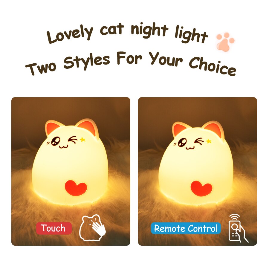 Cute Night Light Lovely Cat Lamp Cute Night Light Lovely Cat Lamp