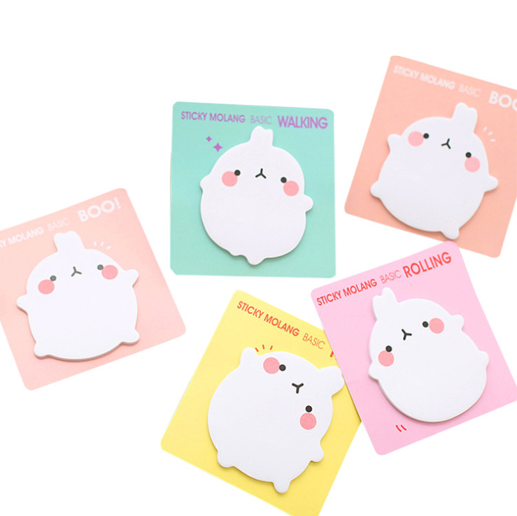 Cute Notes Molang Design Memo Pad