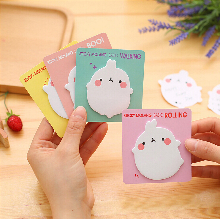 Cute Notes Molang Design Memo Pad