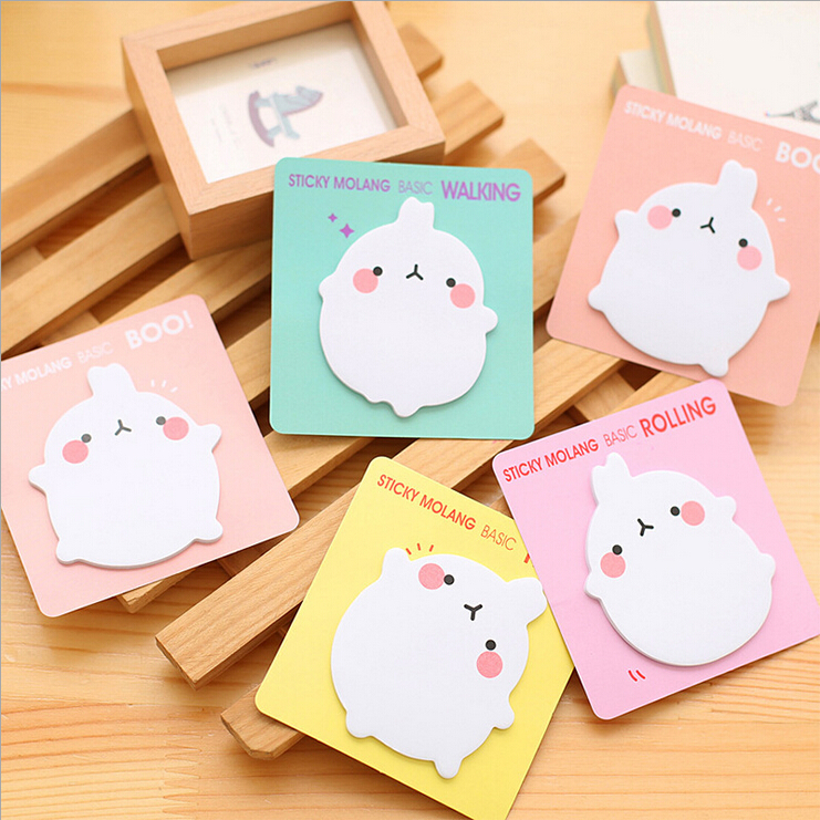 Cute Notes Molang Design Memo Pad