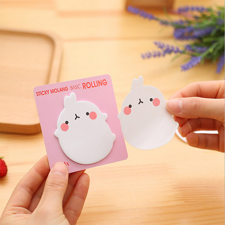 Cute Notes Molang Design Memo Pad