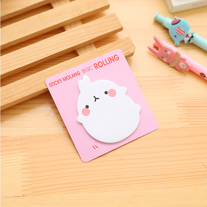 Cute Notes Molang Design Memo Pad