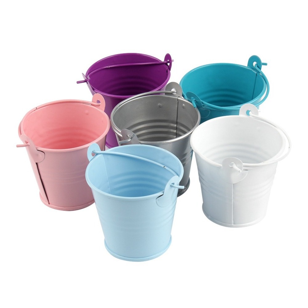 Cute Party Favor Mini Metal Buckets Cute Party Favor Mini Metal Buckets