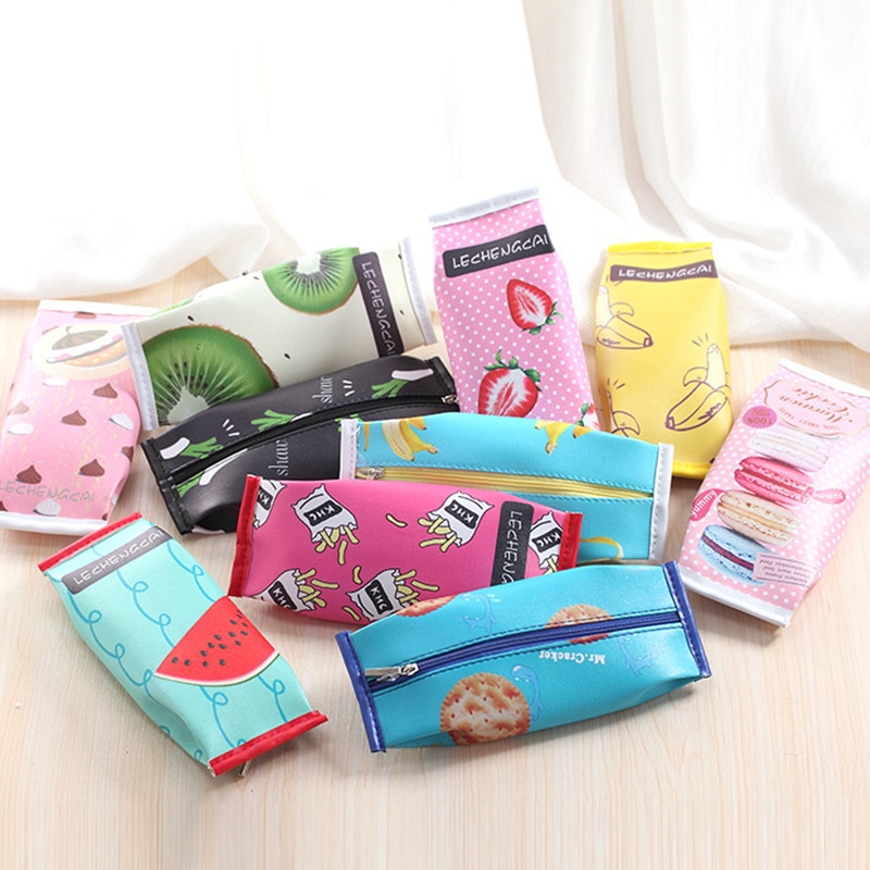 Cute Pencil Cases Leather Pouch Bag