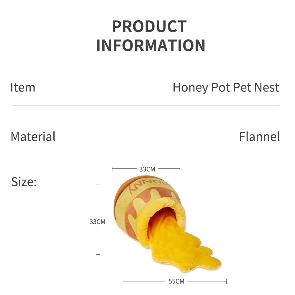 Cute Pet House Honey Jar Cat Bed Cute Pet House Honey Jar Cat Bed
