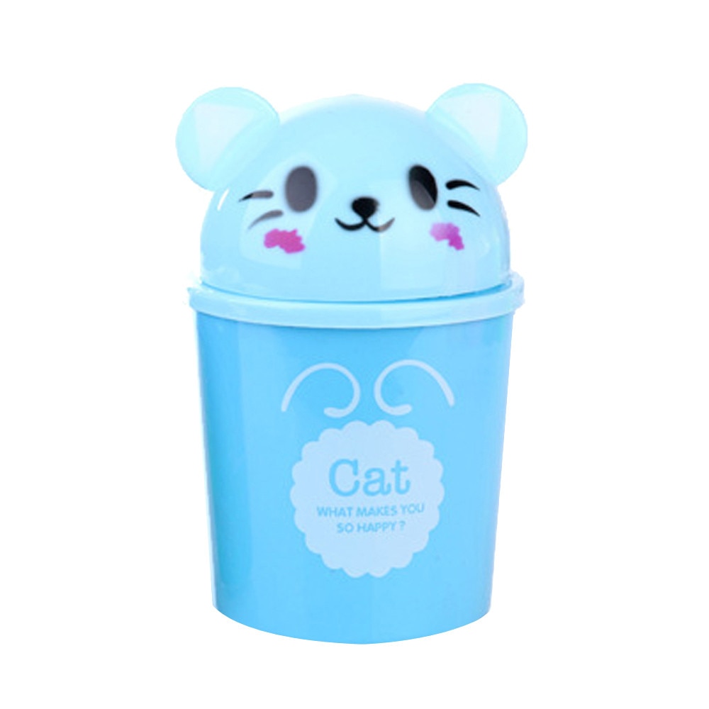 Cute Plastic Mini Trash Bin Cute Plastic Mini Trash Bin