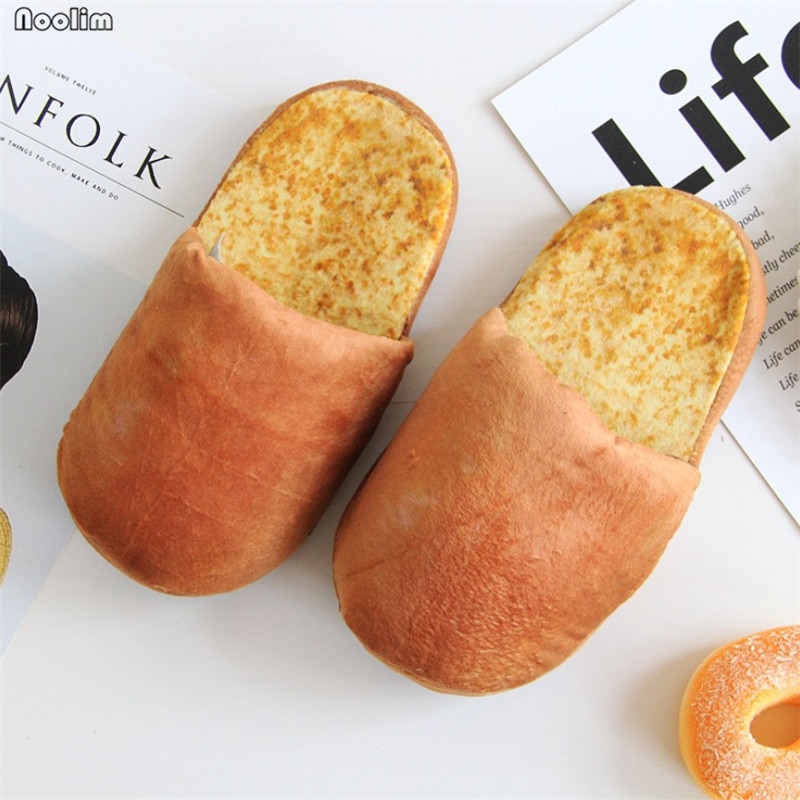 Cute Plush Bread Loaf Slippers Cute Plush Bread Loaf Slippers