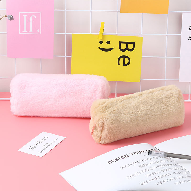 Cute Plush Fluffy Pencil Case Cute Plush Fluffy Pencil Case