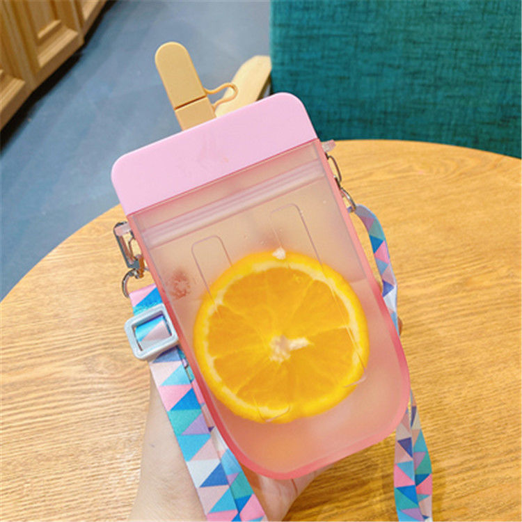 Cute Popsicle Water Bottle with Straw Cute Popsicle Water Bottle with Straw