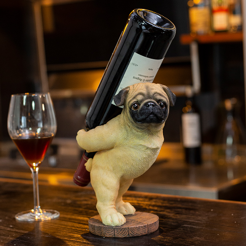 Cute Pug Dog Wine Holder Cute Pug Dog Wine Holder