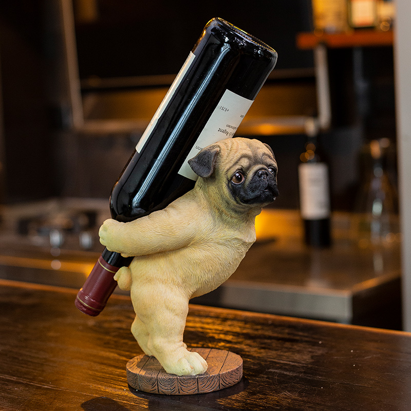 Cute Pug Dog Wine Holder Cute Pug Dog Wine Holder