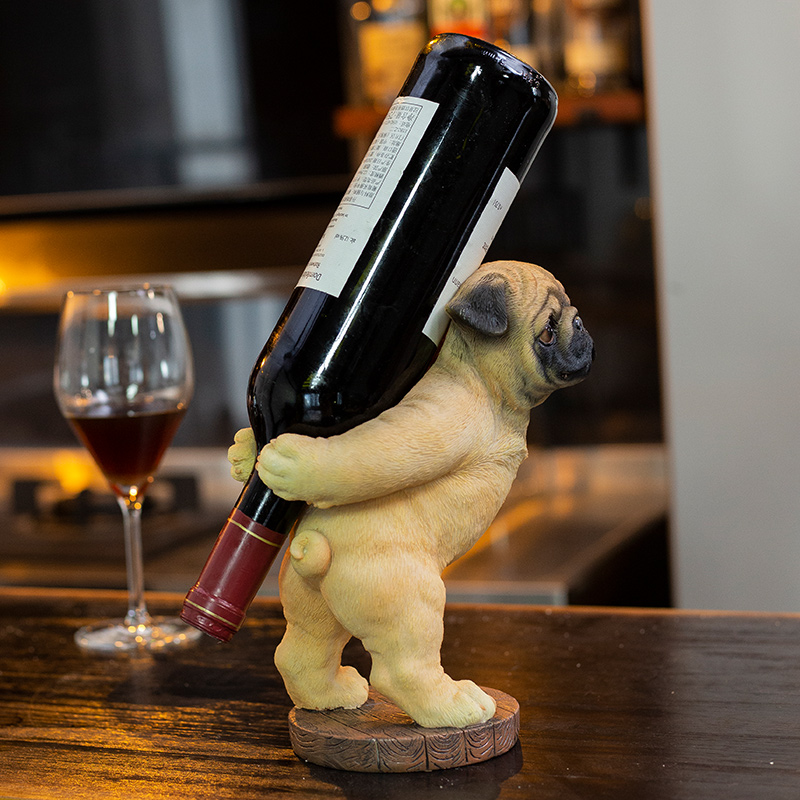 Cute Pug Dog Wine Holder Cute Pug Dog Wine Holder