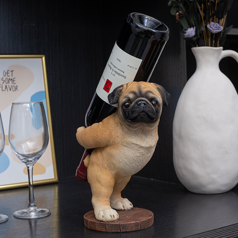 Cute Pug Dog Wine Holder Cute Pug Dog Wine Holder