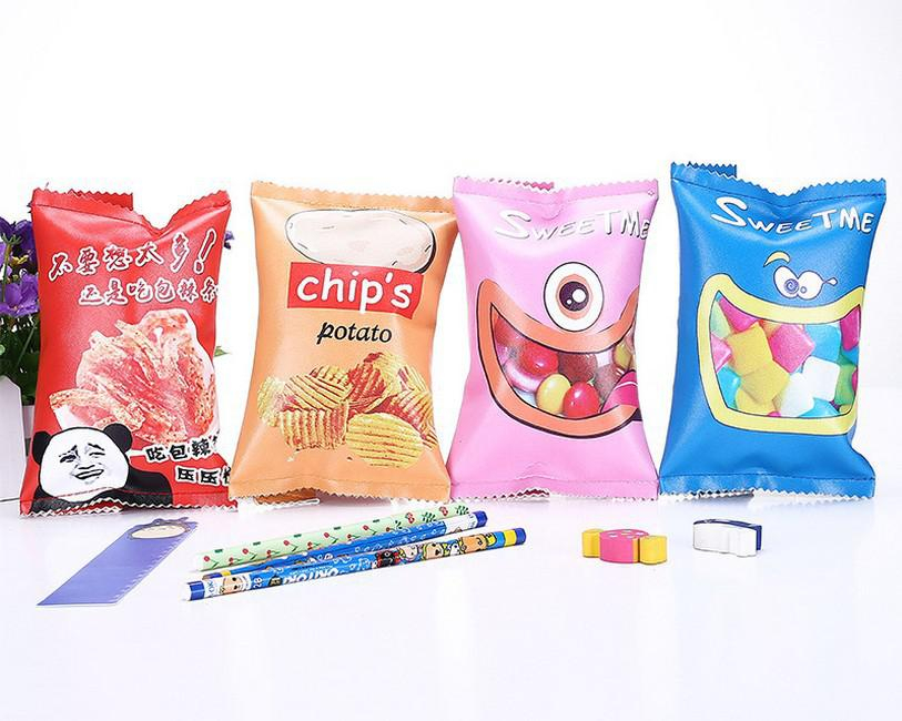 Cute Purses Chips Pencil Pouch