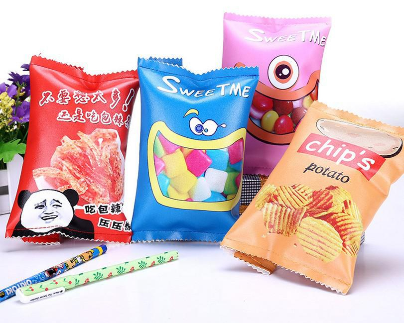 Cute Purses Chips Pencil Pouch Cute Purses Chips Pencil Pouch