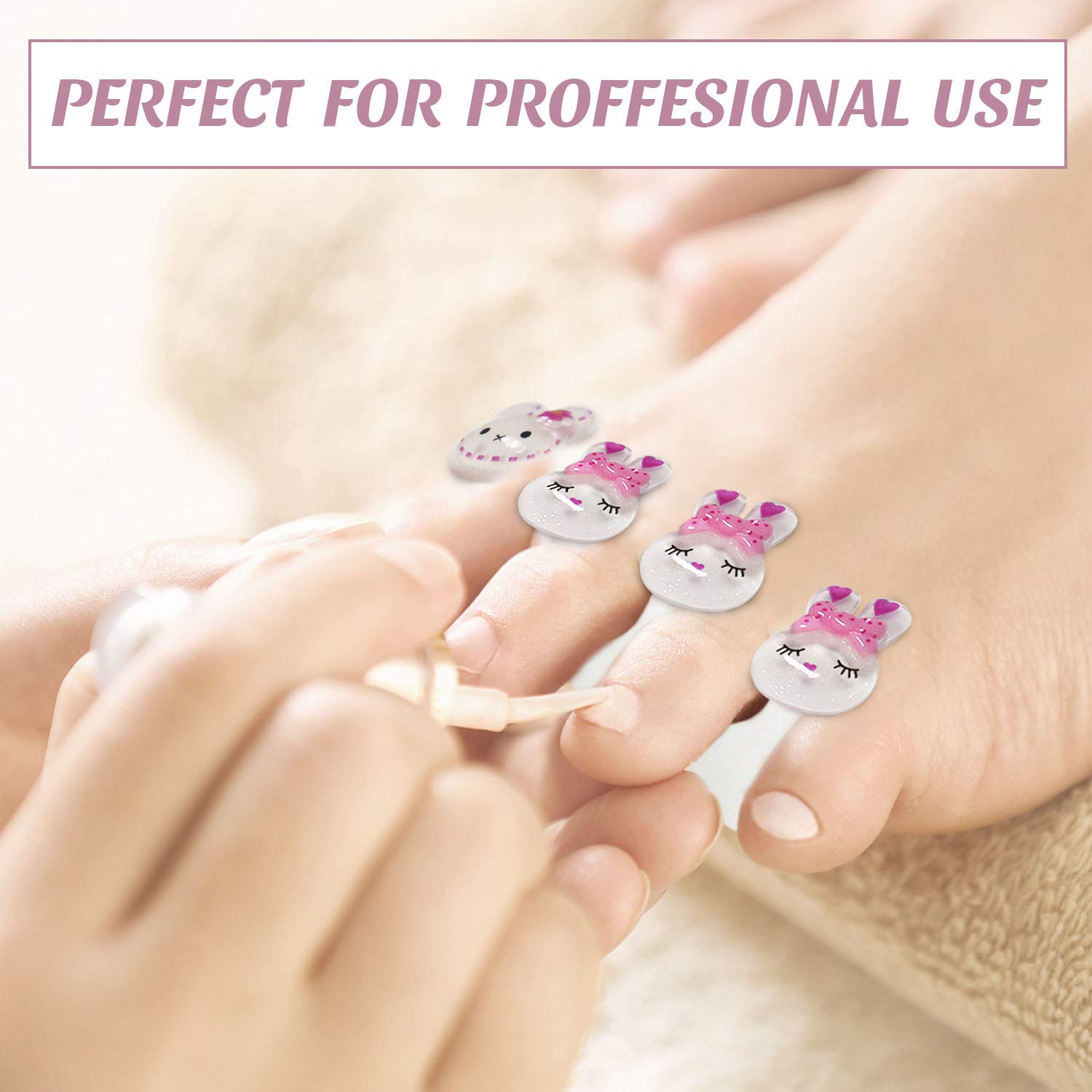 Cute Rabbit Toe Separators (8Pcs)