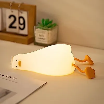 Cute Rechargeable Lazy Duck Night Light