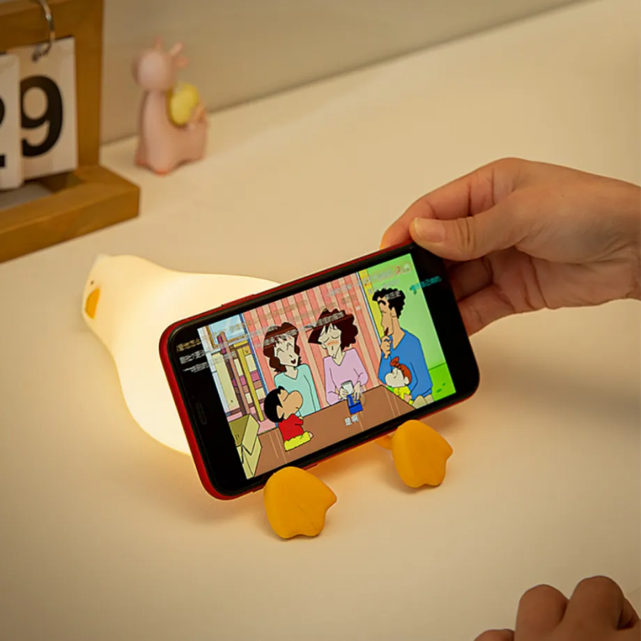 Cute Rechargeable Lazy Duck Night Light