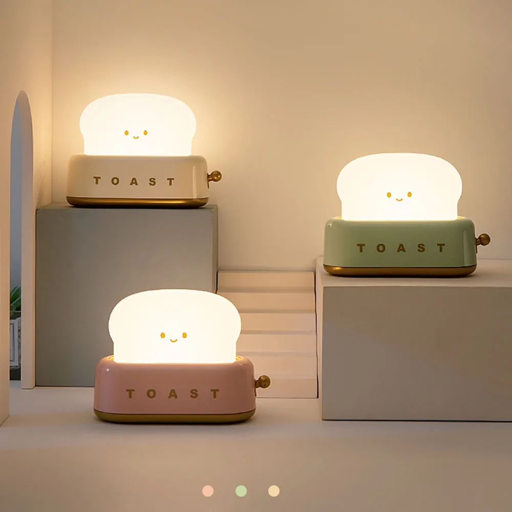 Cute Rechargeable Toast Night Light Cute Rechargeable Toast Night Light