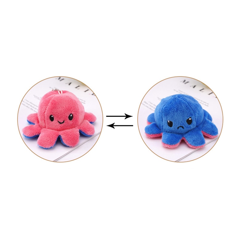 Cute Reversible Octopus Keychain Cute Reversible Octopus Keychain
