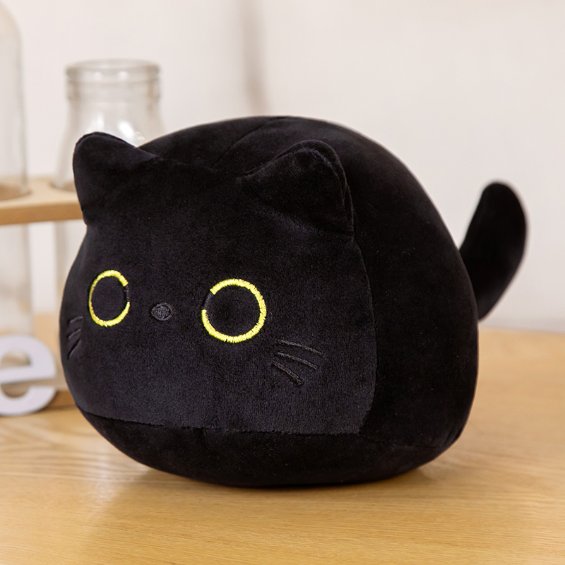 Cute Round Black Cat Plush Cute Round Black Cat Plush