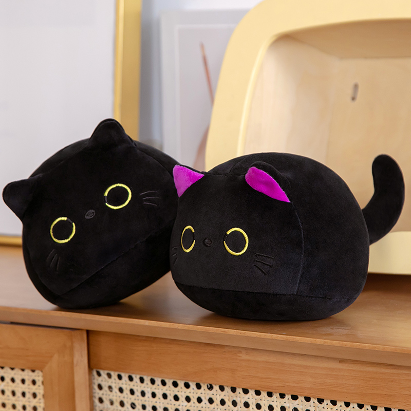 Cute Round Black Cat Plush Cute Round Black Cat Plush