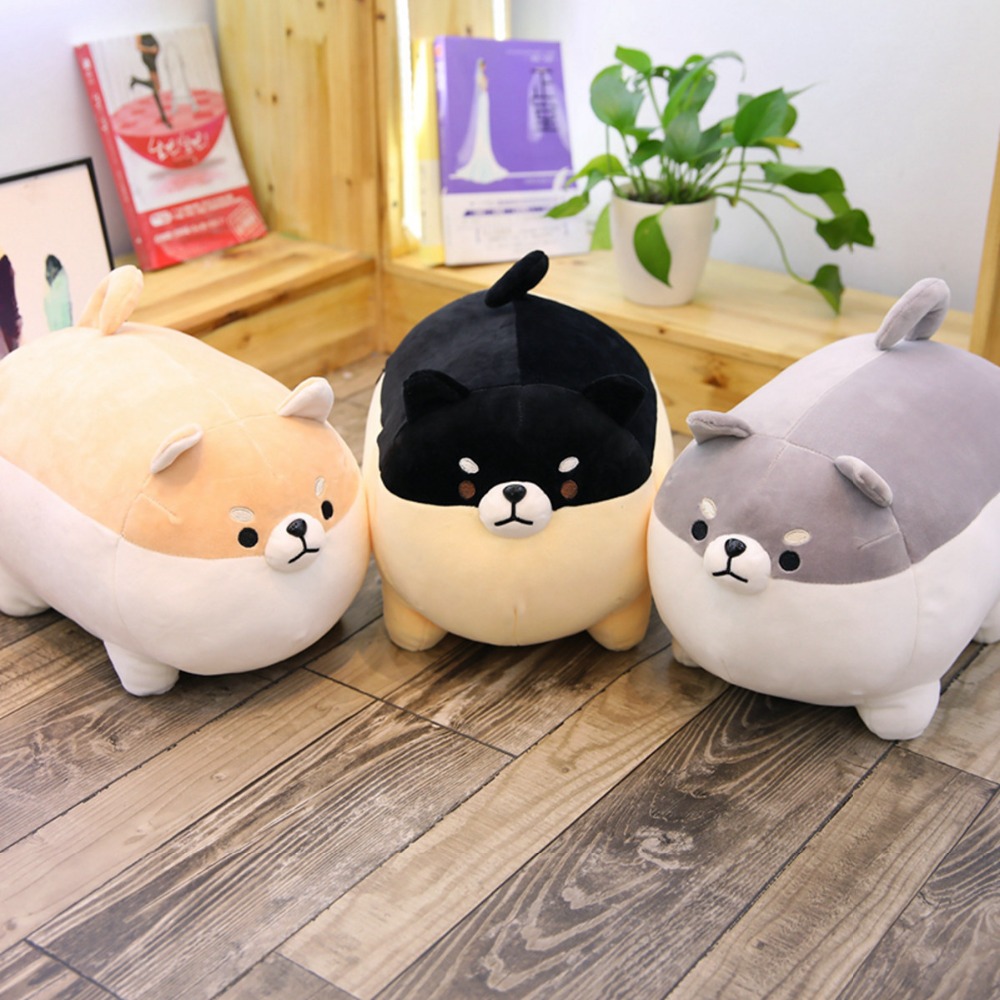 Cute Shiba Inu Dog Plush Toy Stuffed Soft Animal Corgi Chai Pillow Christmas Gift for Kids Kawaii Valentine Present