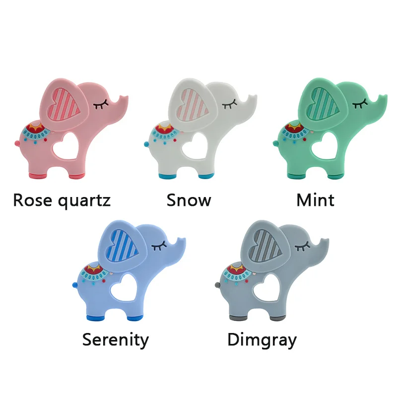 Cute Silicone Elephant Teether
