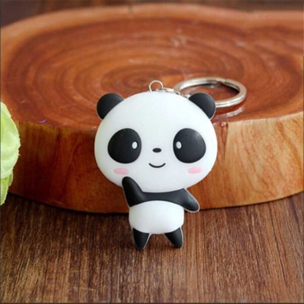 Cute Silicone Panda Keychain Cute Silicone Panda Keychain