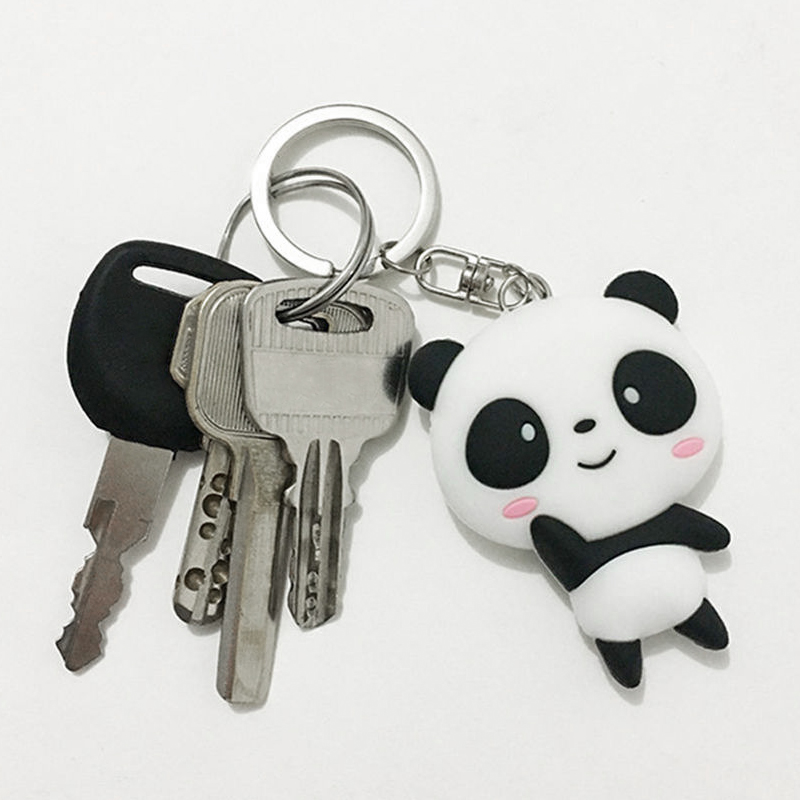 Cute Silicone Panda Keychain Cute Silicone Panda Keychain