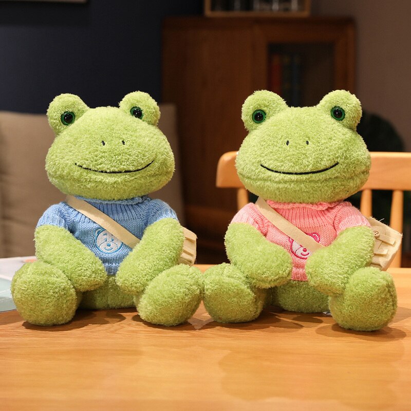 Cute Sitting Frog Plush Toy