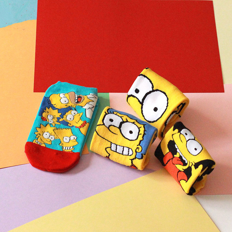 Cute Socks Simpsons Design Cute Socks Simpsons Design