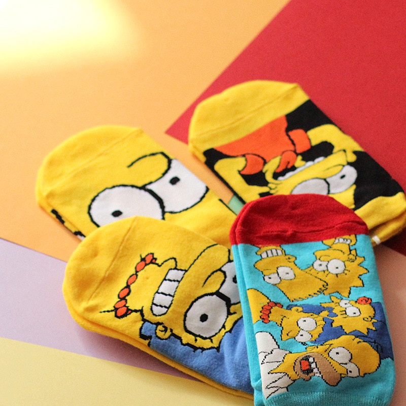 Cute Socks Simpsons Design Cute Socks Simpsons Design