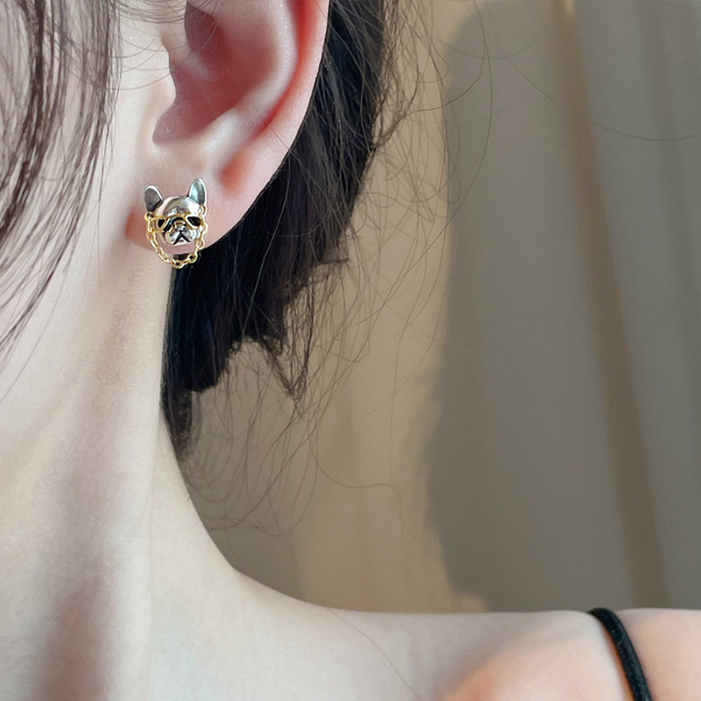 Cute Stud French Bulldog Earrings Cute Stud French Bulldog Earrings