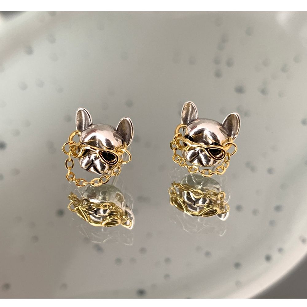 Cute Stud French Bulldog Earrings Cute Stud French Bulldog Earrings