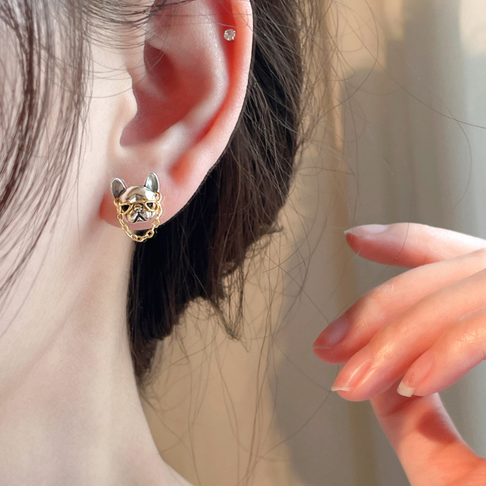 Cute Stud French Bulldog Earrings Cute Stud French Bulldog Earrings
