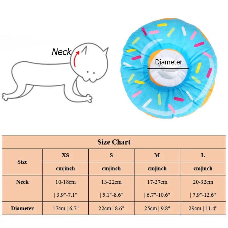 Cute Style Recovery Dog Donut Collar Cute Style Recovery Dog Donut Collar