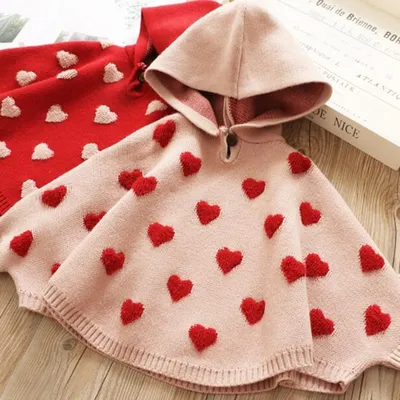 Cute Sweater For Girls Heart Pattern Cute Sweater For Girls Heart Pattern